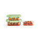 Lekue 100% Airtight Rectangular Glass Food Storage Container, 13 oz