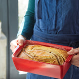 Emile Henry Bread Loaf Baker With Lid, Burgundy