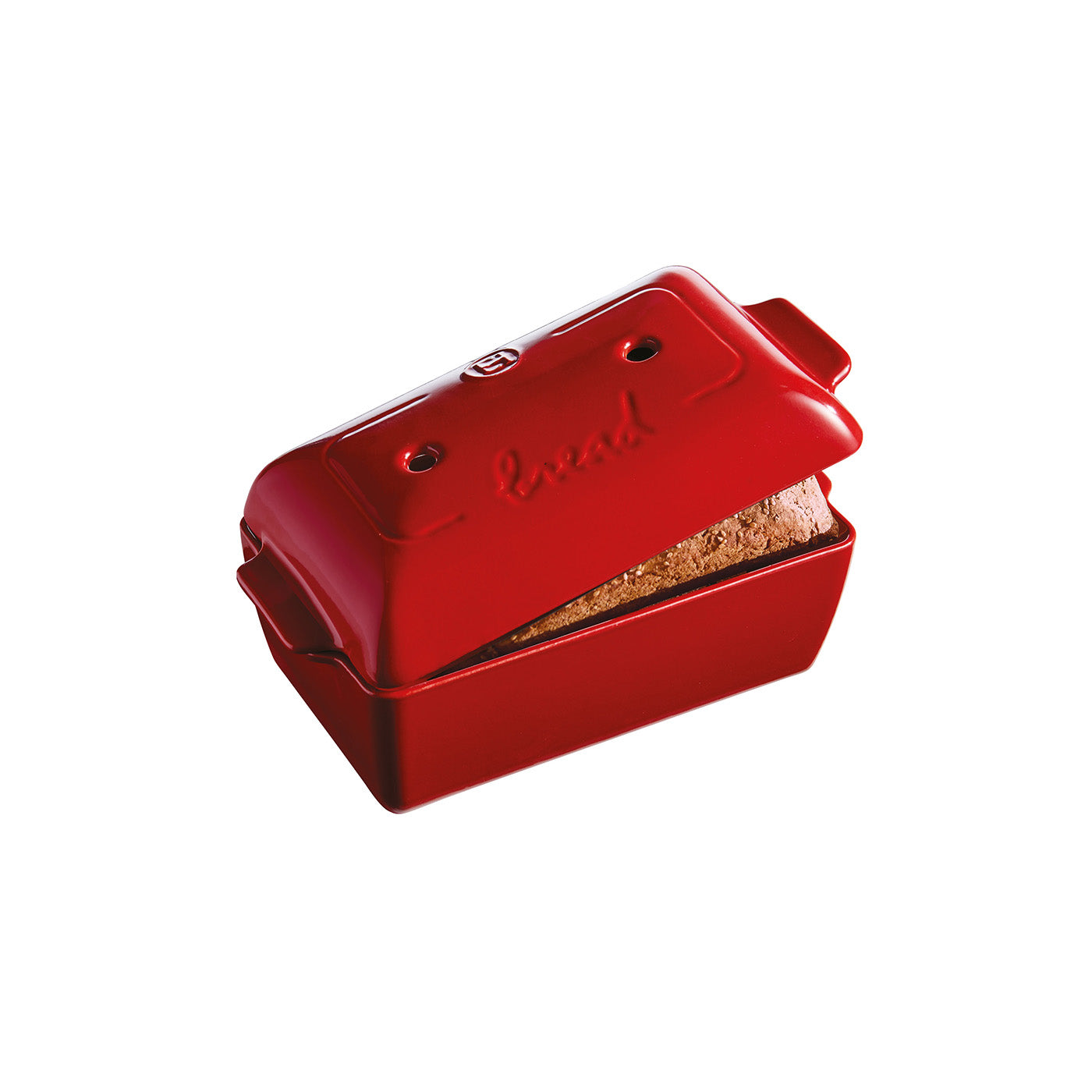 Emile Henry Bread Loaf Baker With Lid, Burgundy