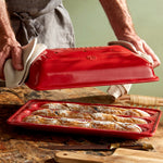 Emile Henry Flame Baguette Baker, Burgundy