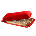 Emile Henry Flame Baguette Baker, Burgundy
