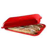 Emile Henry Flame Baguette Baker, Burgundy