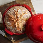 Emile Henry Flame Bread Cloche, Burgundy