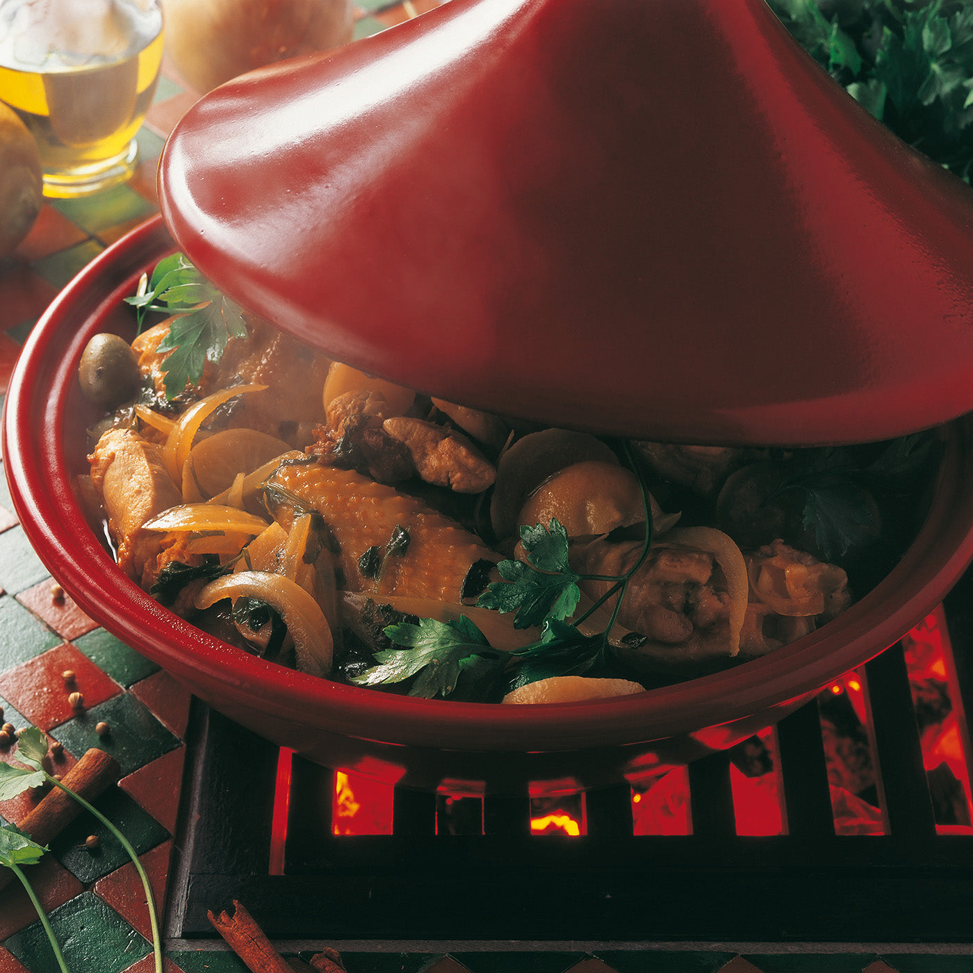 Emile Henry Flame Tagine, 3.7 Quart, Burgundy