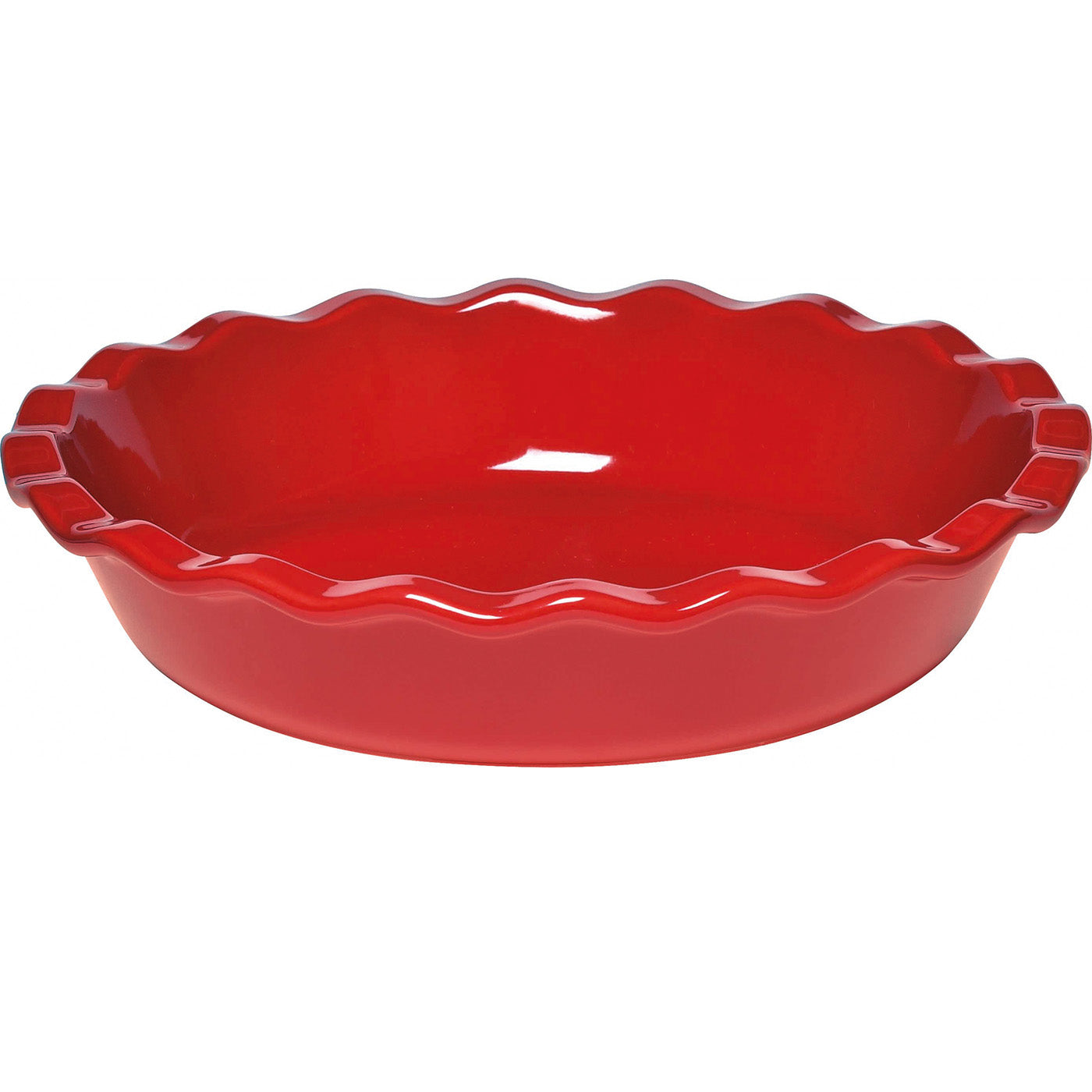 Emile Henry Made in France HR Ceramic 9-inch Pie Dish, Burgundy