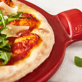 Emile Henry Made in France 14.5-Inch Flame Top Pizza Stone, Burgundy Red