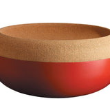 Emile Henry Large Food Storage Bowl, 14.1-Inch, Burgundy