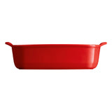 Emile Henry Individual Rectangle Baking Dish Ultime, 8.75" X 5.5", Burgundy