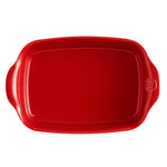 Emile Henry Individual Rectangle Baking Dish Ultime, 8.75" X 5.5", Burgundy