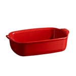 Emile Henry Individual Rectangle Baking Dish Ultime, 8.75" X 5.5", Burgundy