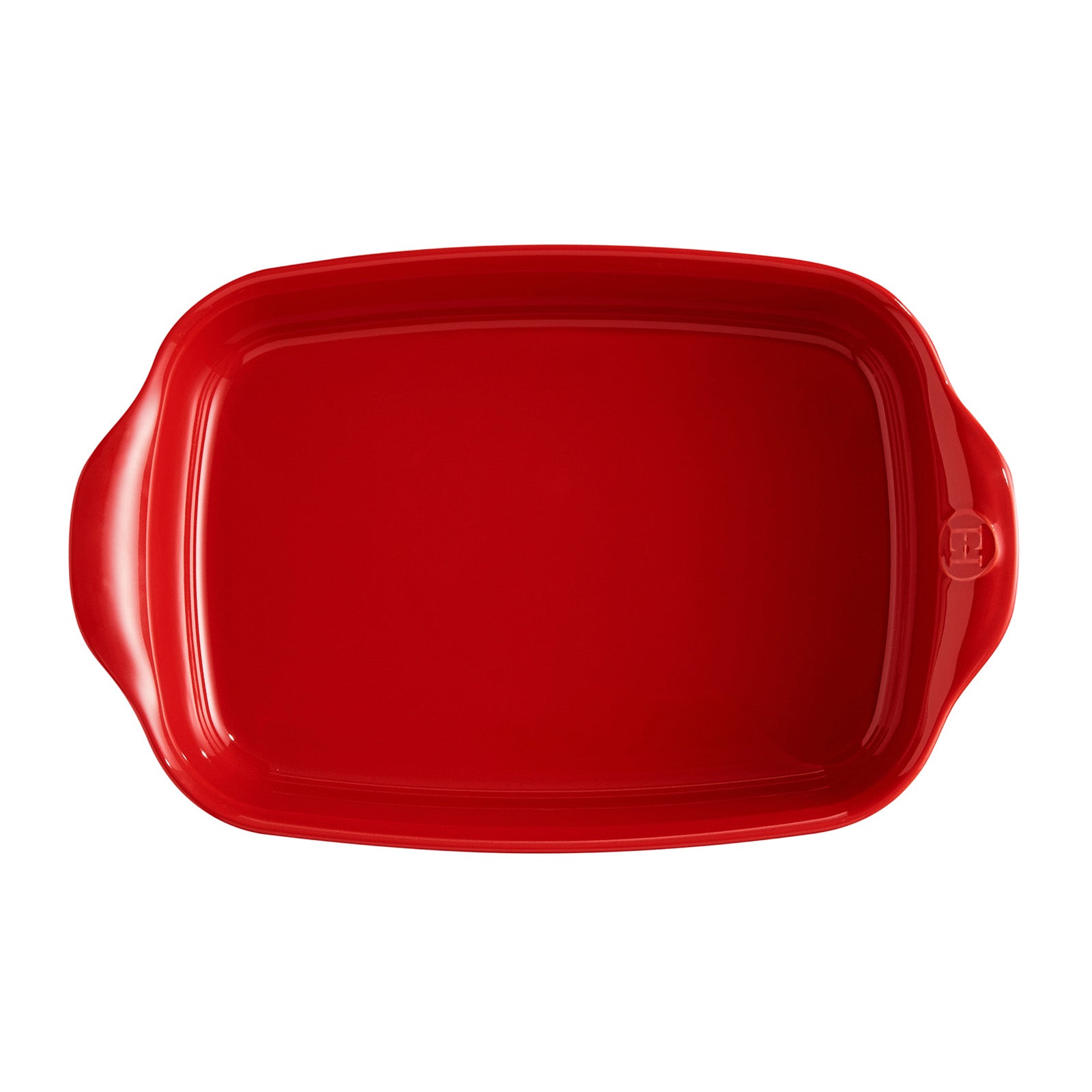 Emile Henry Large Rectangle Baking Dish Ultime, 16.5" X 10.5", Burgundy