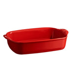 Emile Henry Large Rectangle Baking Dish Ultime, 16.5" X 10.5", Burgundy