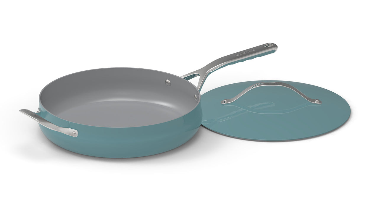 Cuisinart Culinary Collection 4.5 Qt. Sauté Pan w/Helper Handle & Cover, Tailored Teal