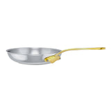 Mauviel M'Cook B 5-Ply Frying Pan With Brass Handles, 7.9-Inch