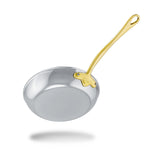 Mauviel M'Cook B 5-Ply Frying Pan With Brass Handles, 7.9-Inch