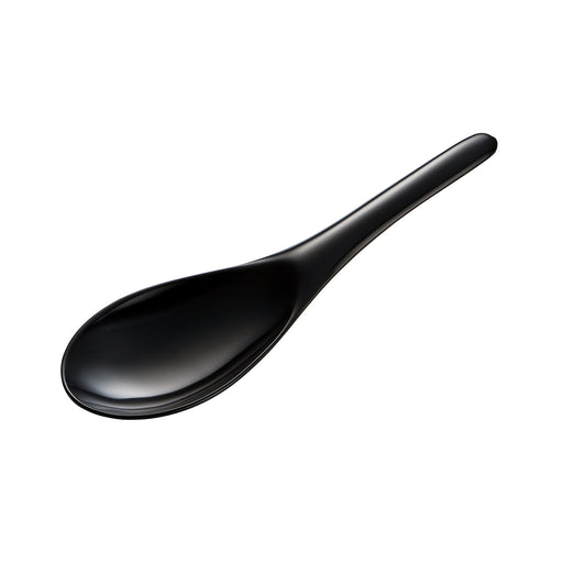 Gourmac 8-Inch Melamine Rice and Wok Spoon, Black