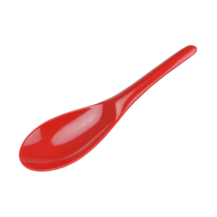 Gourmac 8-Inch Melamine Rice and Wok Spoon, Red