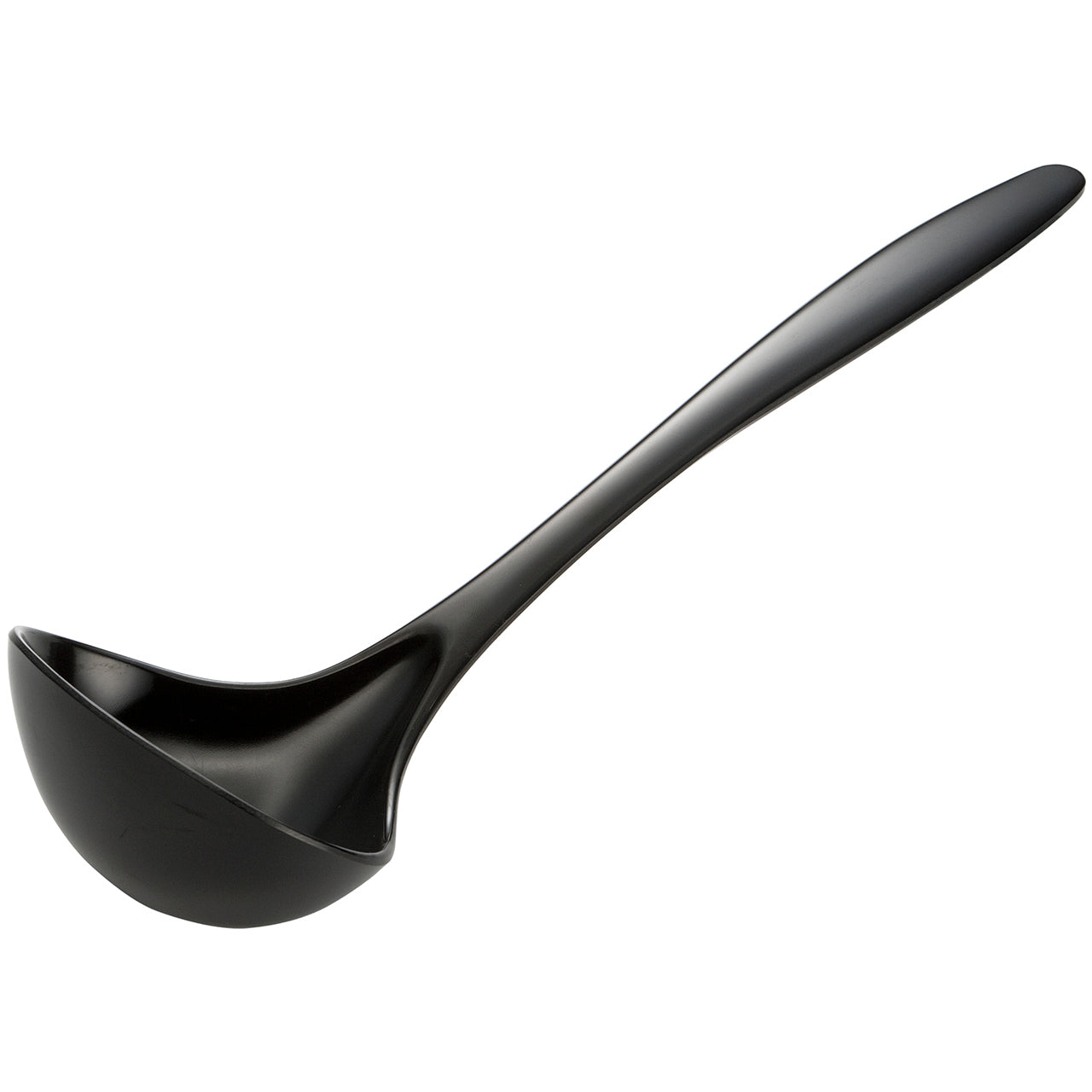 Gourmac 11.25-Inch Melamine Soup Ladle, Black