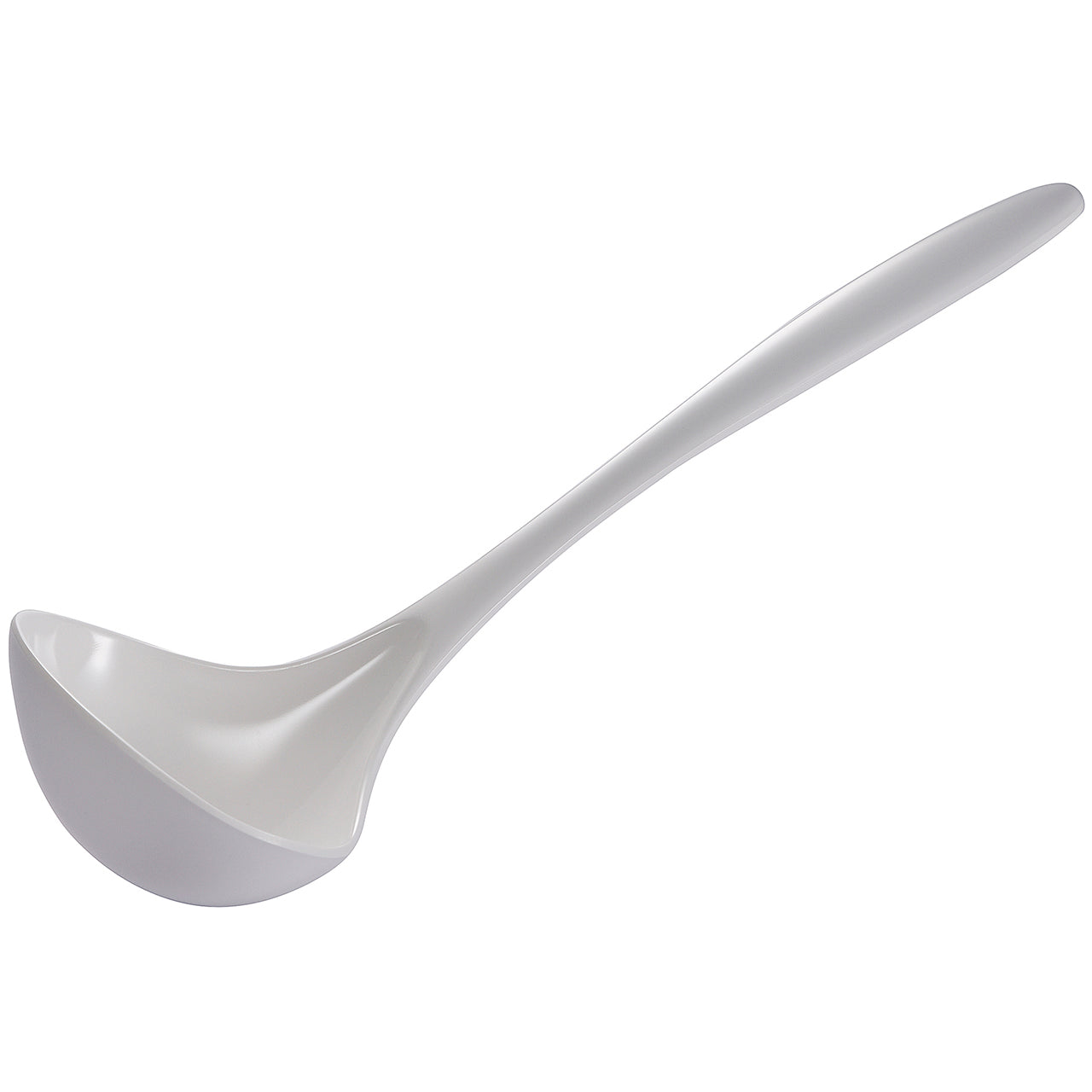 Gourmac 11.25-Inch Melamine Soup Ladle, White