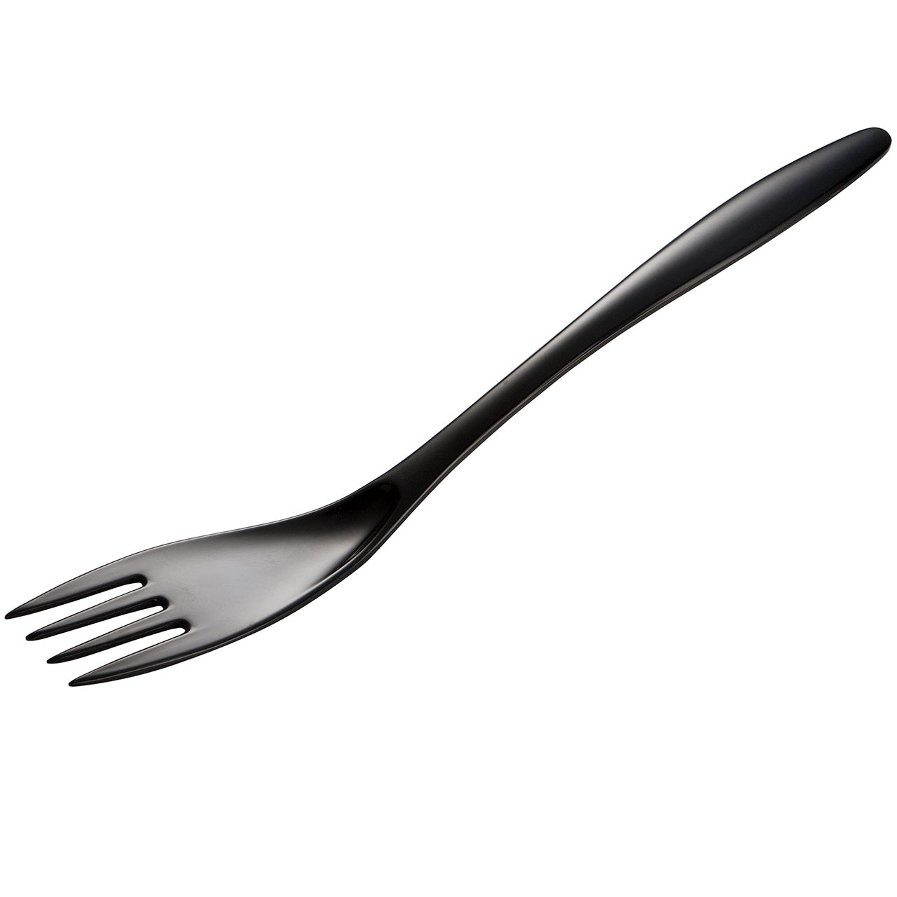 Gourmac 12-Inch Melamine Cooking & Serving Fork, Black