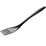 Gourmac 12-Inch Melamine Cooking & Serving Fork, Black