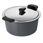 Kuhn Rikon Hotpan Stainless Steel Cooking Pot with Insulated Bowl, 1-Quart, Gray