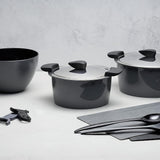 Kuhn Rikon Hotpan Stainless Steel Cooking Pot with Insulated Bowl, 2.1-Quart, Gray