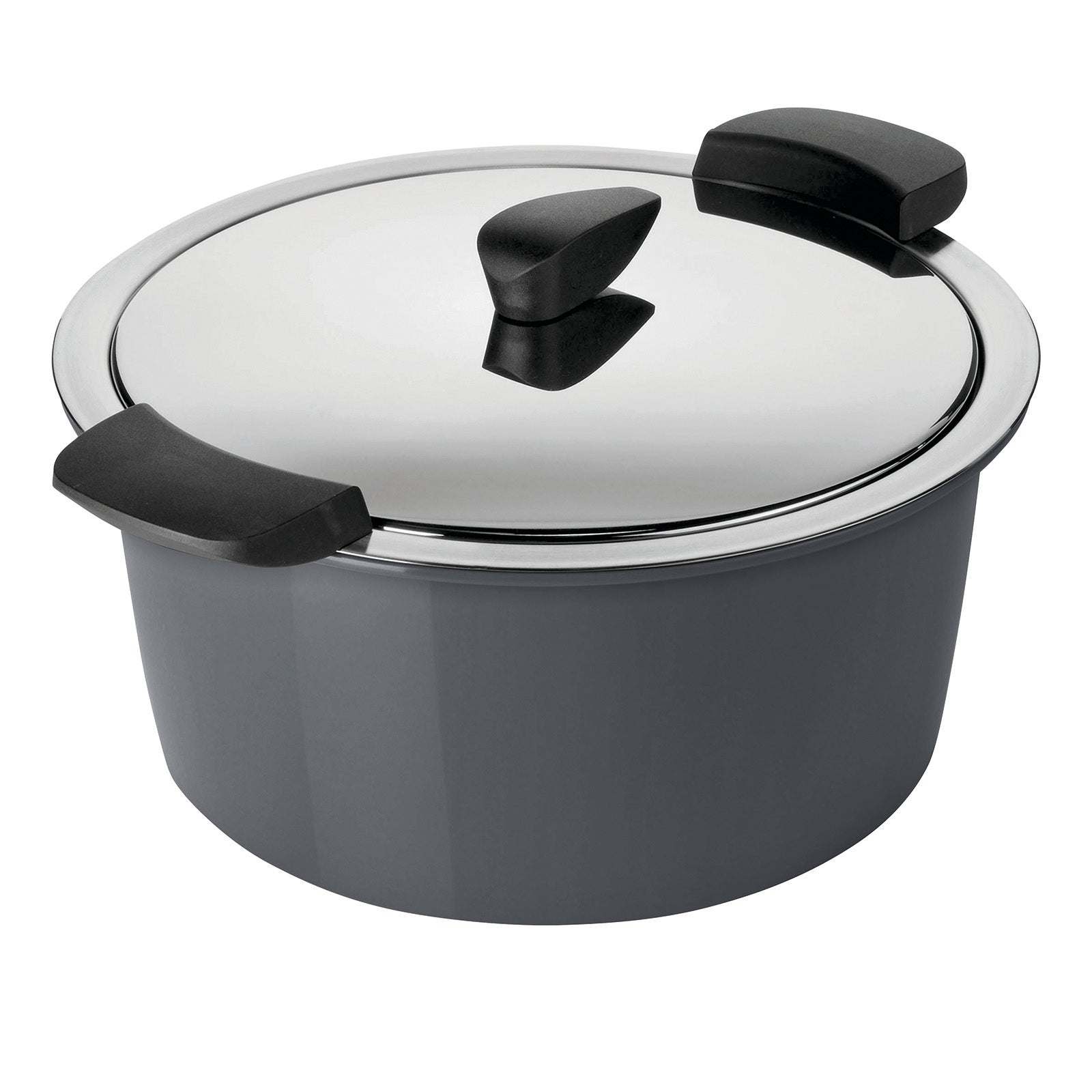 Kuhn Rikon Hotpan Stainless Steel Cooking Pot with Insulated Bowl, 2.1-Quart, Gray