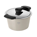 Kuhn Rikon Hotpan Stainless Steel Cooking Pot with Insulated Bowl, 1-Quart, Sand