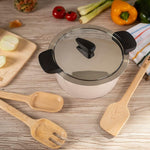 Kuhn Rikon Hotpan Stainless Steel Cooking Pot with Insulated Bowl, 5.3-Quart, Sand