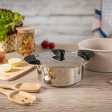 Kuhn Rikon Hotpan Stainless Steel Cooking Pot with Insulated Bowl, 5.3-Quart, Sand