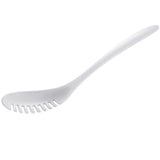 Gourmac 12-Inch Melamine Pasta Server Spaghetti Fork & Strainer, White
