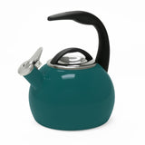 Chantal 2-Quart Enamel-on-Steel Anniversary Teakettle, Tidal Teal