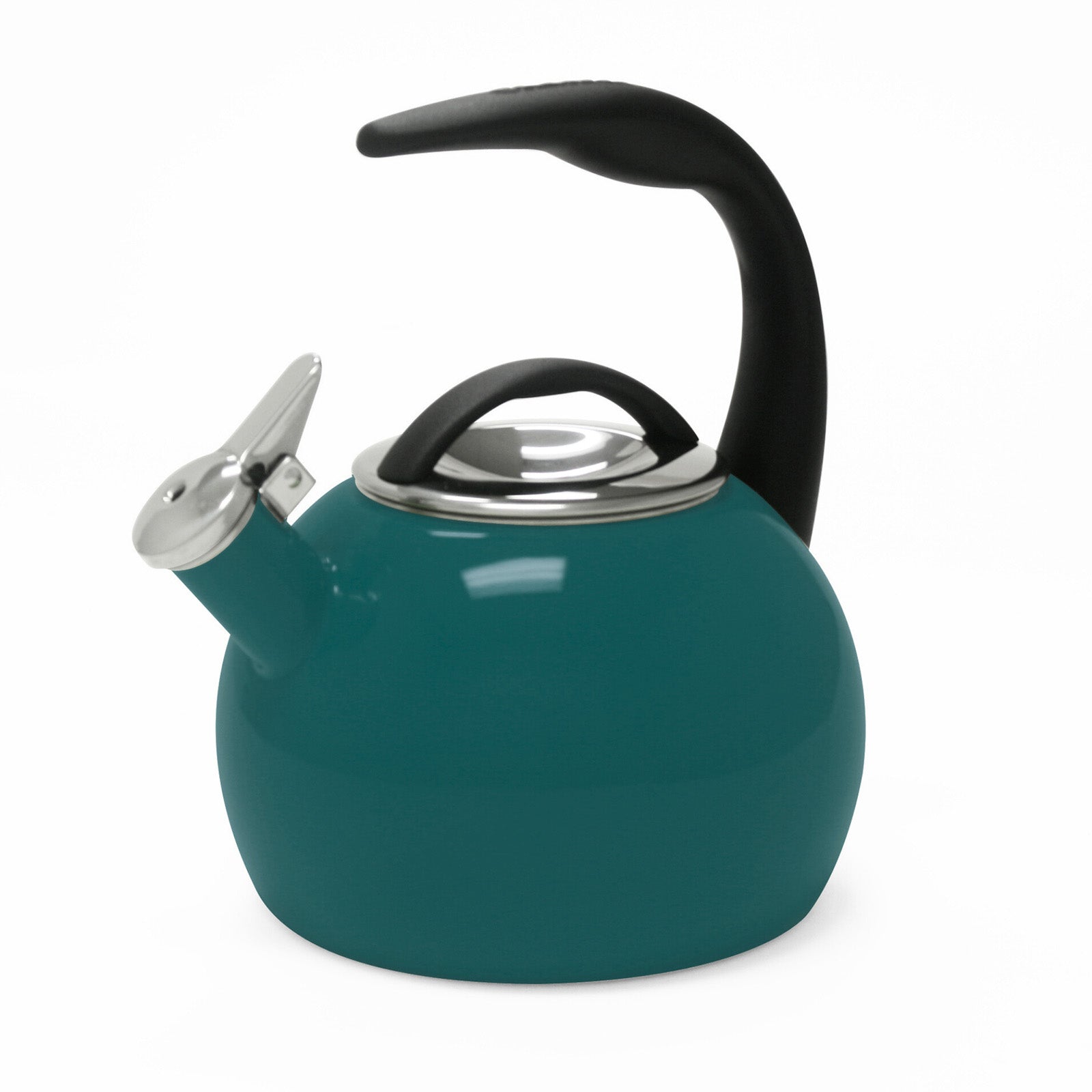 Chantal 2-Quart Enamel-on-Steel Anniversary Teakettle, Tidal Teal
