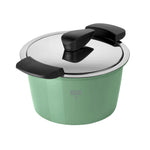 Kuhn Rikon Hotpan Stainless Steel Cooking Pot with Insulated Bowl, 1-Quart, Ocean