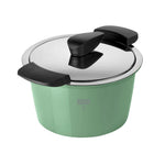 Kuhn Rikon Hotpan Stainless Steel Cooking Pot with Insulated Bowl, 1-Quart, Ocean