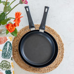 Scanpan Urban 2 Piece Nonstick Fry Pan with Detachable Handle, 9.5" and 11"