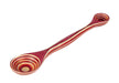 Island Bamboo 9-Inch Pakkawood Double Sided Measuring Spoon, Red
