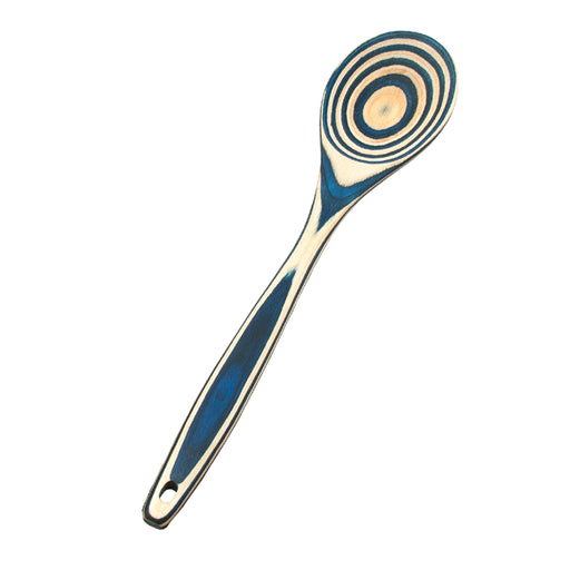 Island Bamboo Pakkawood 12-Inch Spoon, Blue
