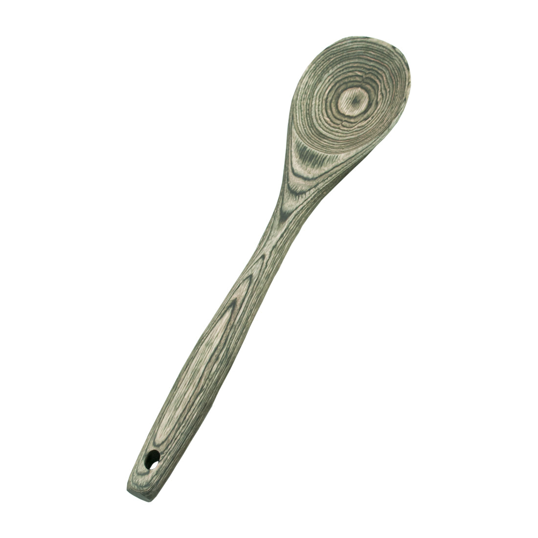 Island Bamboo Pakkawood 12-Inch Spoon, Black