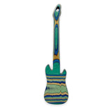 Island Bamboo Pakkawood 12-Inch Guitar Spatula, Peacock