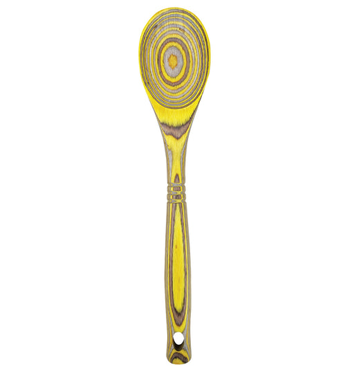 Island Bamboo Pakkawood 12-Inch Spoon, Lemon