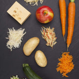 Microplane Artisan Series Extra Coarse Cheese Grater and Zester, Blue