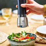 Peugeot Daman Electric Pepper Mill, Iridescent Black, 7 Inch