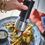 Peugeot Daman Electric Pepper Mill, Iridescent Black, 7 Inch