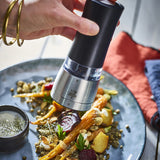 Peugeot Daman Electric Pepper Mill, Iridescent Black, 7 Inch