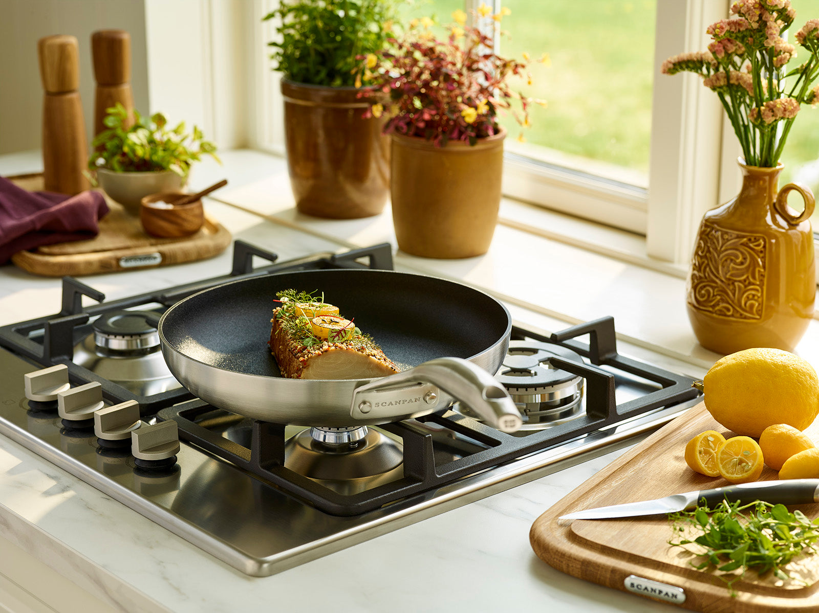 Scanpan CS+ 9.5-Inch Stainless Steel Nonstick Fry Pan, Induction Ready