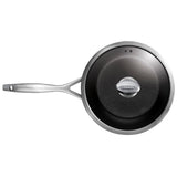Scanpan CS+ 4-Quart Covered Deep Sauté Pan, Stainless Steel Nonstick, Induction Ready