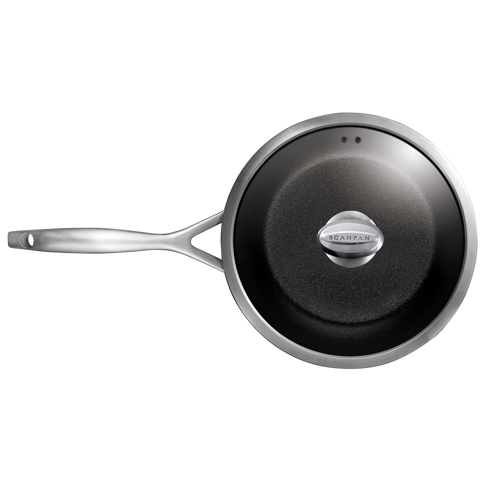 Scanpan CS+ 4-Quart Covered Deep Sauté Pan, Stainless Steel Nonstick, Induction Ready