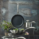 Scanpan CS+ 4-Quart Covered Deep Sauté Pan, Stainless Steel Nonstick, Induction Ready